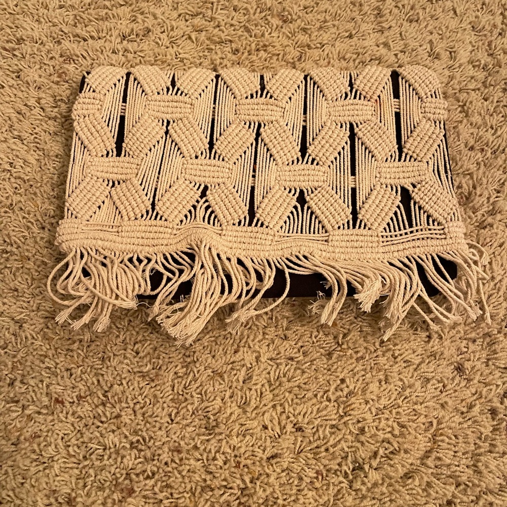 Stella & Dot Macramé Clutch
